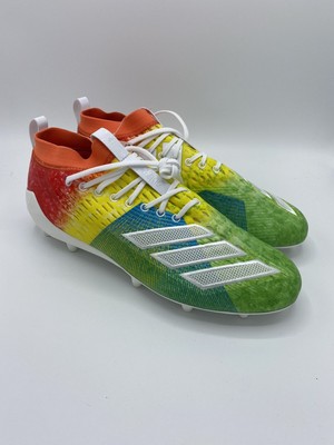 rainbow football cleats