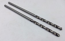 #14D Lot of 2 MORRIS WOOD TOOL (7/32)" RH Long Drill Bit - 2 Flute, V-Point