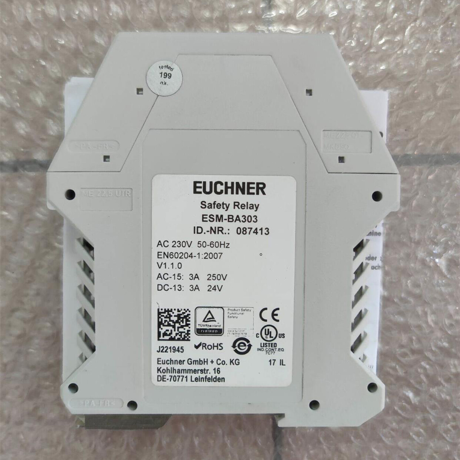 1-piece brand new for EUCHNER ESM-BA303 Safety Relay