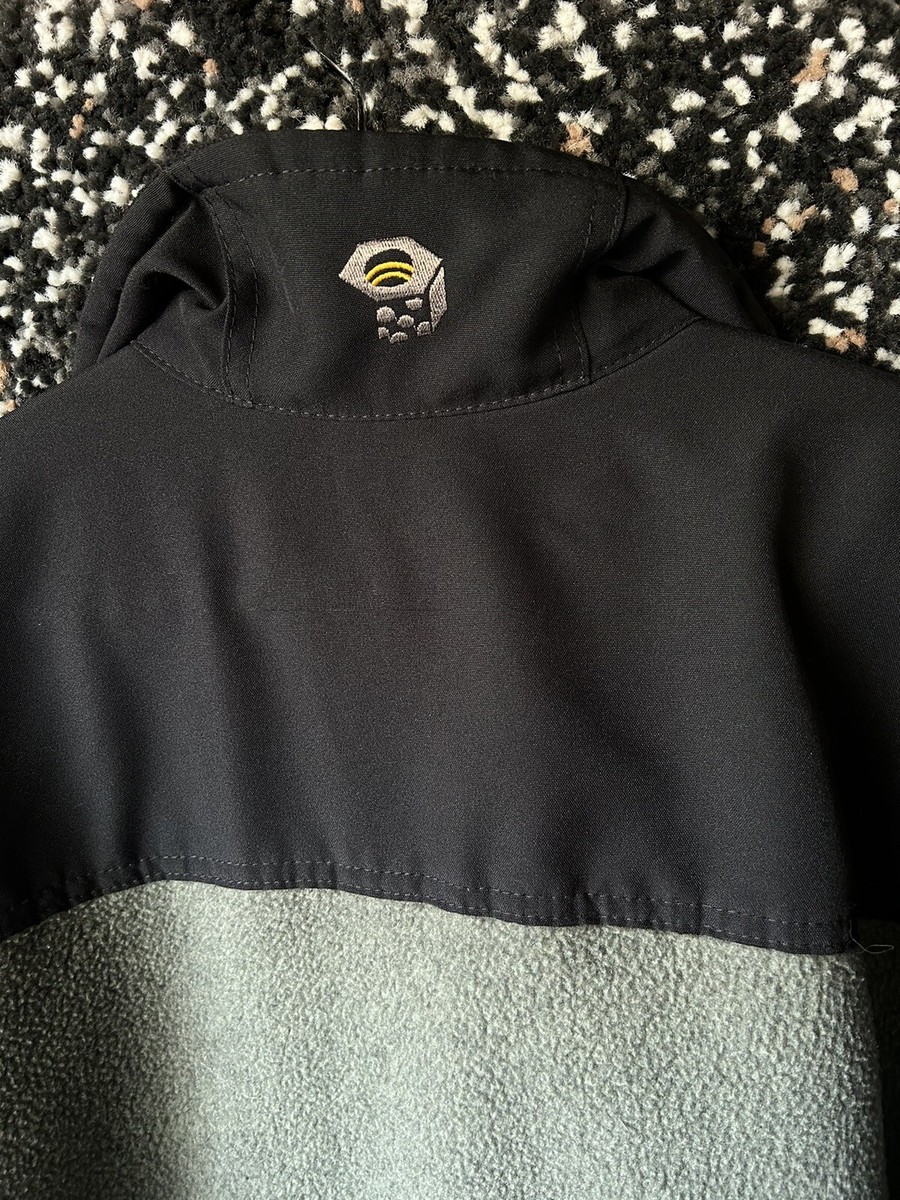 Vintage 90s Mountain Hardwear Made USA Gray Black Full Zip Jacket