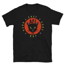 AFI Shirt East Bay Hardcore Cat Face Halloween Black Unisex S-5XL