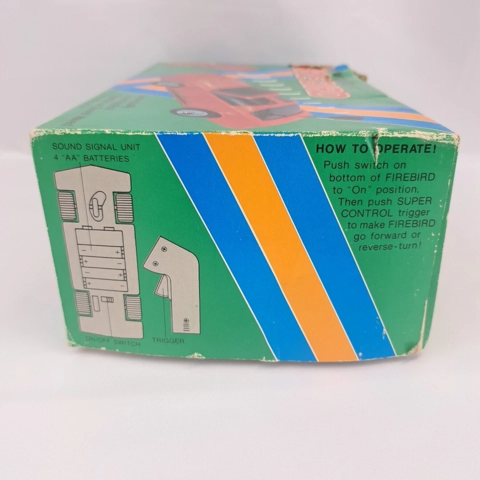 Sonic Controlled Radio Shack Remote Controlled Firebird Race Car Not Tested  - Image 4 of 4