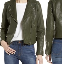 Madewell Washed Lambs Leather Moto Jacket Size M