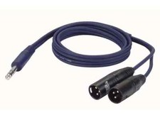 Stereo Klinke 6,3mm auf 2x XLR Male, 150cm