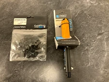 GO PRO ACCESSORIES BUNDLE- 8"HANDLE -MOUNTS