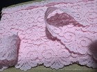 <!--F#f_0-->NEW 10mt Card Pink Scalloped Lace Net Edge Trim Border<!--F/-->
