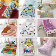 Toddler Duvet Cover Sets Kids Cot Bedding Junior Girls Boys Nursery Bedroom