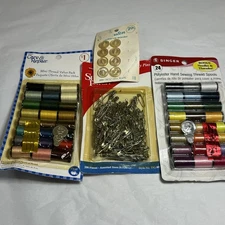 Sewing Lot Singer Hand Sewing Thread, Assorted Colors, 24 Pack, 0264 Vintage