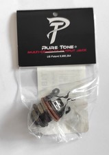 Pure Tone Mono Multi-Contact 1/4 in. Output Jack Black No More Crackle PTT1