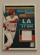 2019 Donruss Baseball Majestic Materials Player-used Patch Relic Shohei Ohtani