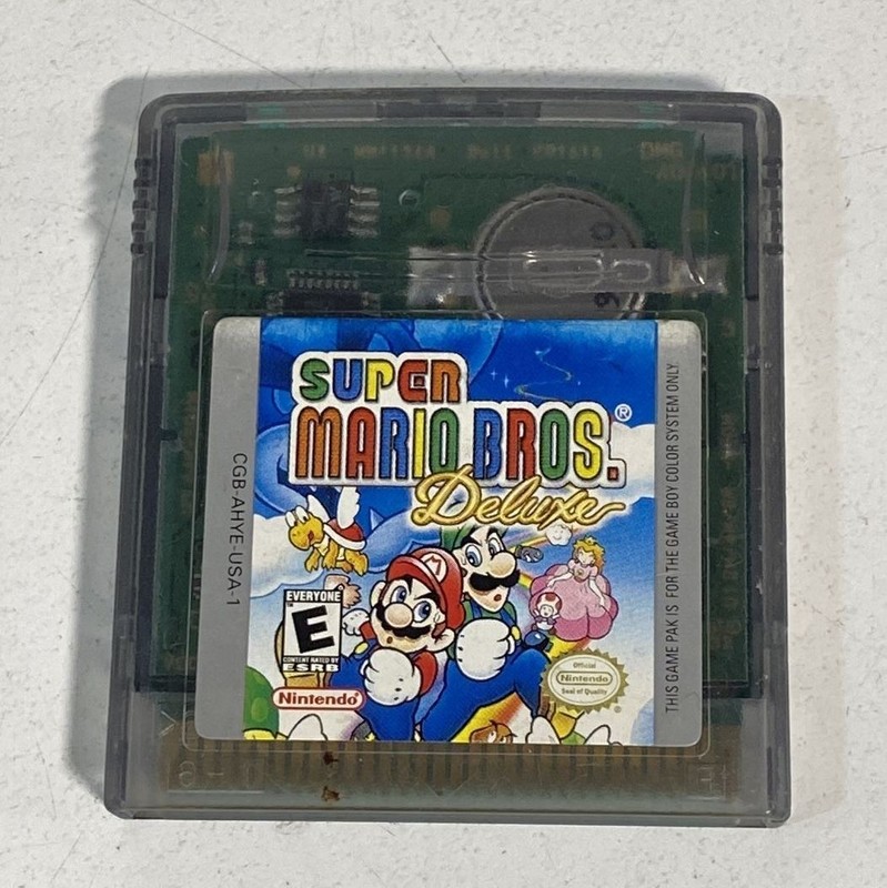 Super Mario Bros. Deluxe Nintendo Game Boy Color GBC Cartridge Tested