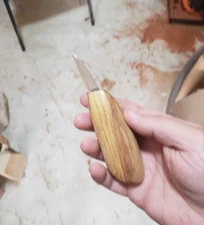 Wood Carving Knife 1 1/2" Blade Canarywood Handle 