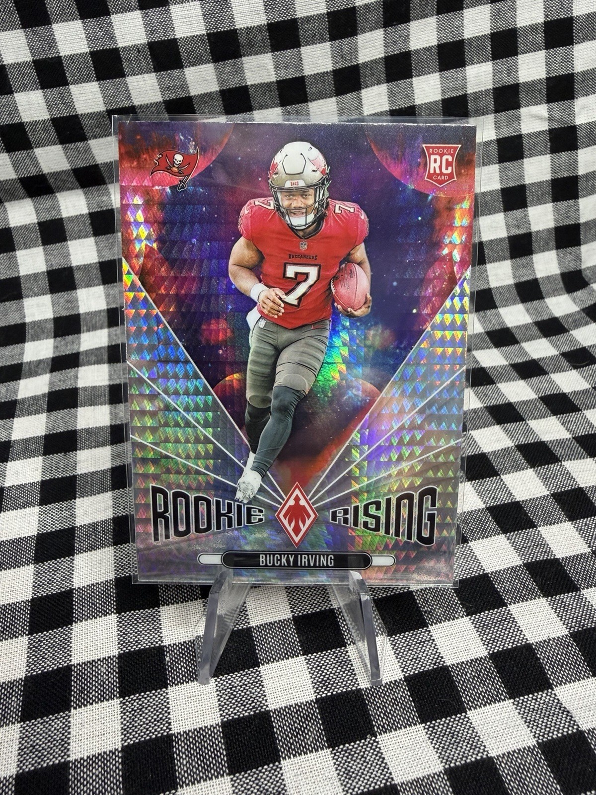 Bucky Irving 2024 Panini Phoenix Rookie Rising #RR-BIG Hyper Prizm Rookie