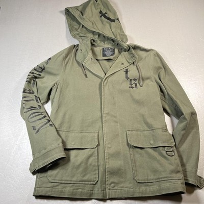 Taylor Swift military Jacket Small Olive Hooded Reputation Stadium