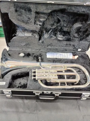 YAMAHA YAH-203S Alto Horn Excellent Condition Used With Hard Case Mouthpiece - image 1 of 4