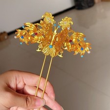 Handmade Butterfly Hairpin Set Chinese Style Vintage Hanfu Hair Accessories