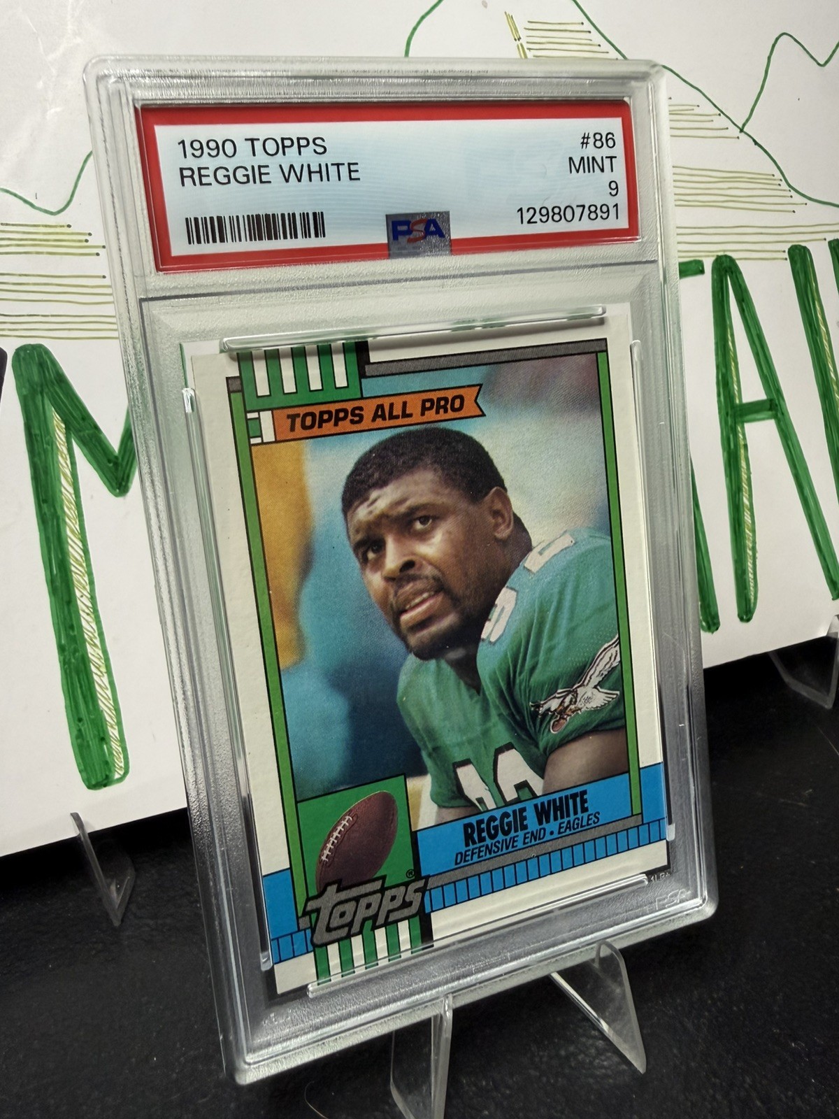 Reggie White PSA 9 #86 1990 Topps