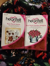 Heartfelt Creations Cling Stamps Posy Patch Garden Delights  Posy Swirls