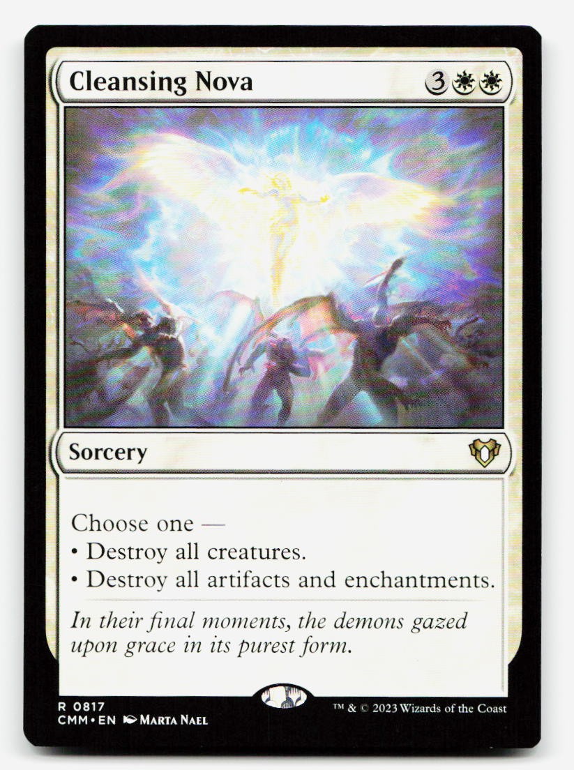 Cleansing Nova Rare - Commander Masters 817 EN NM Magic