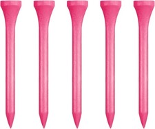 Wooden Golf Tees 3-1/4", 2-3/4", 1-1/2" Available,100 Count 2 3/4 inch, Pink