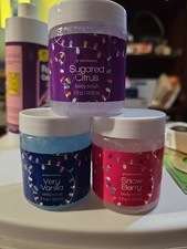  3 Groovi Beauty Body Scrub Sugared Citrus Very Vanilla Snow Berry 5 Fl Oz Each