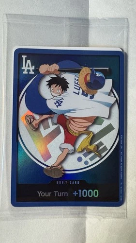 MONKEY D. LUFFY 2026 ONE PIECE x LOS ANGELES DODGERS DON PROMO CARD 07/02/2026