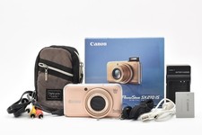 Exc Canon PowerShot SX210 Compact Digital Camera Gold w/pouch 736