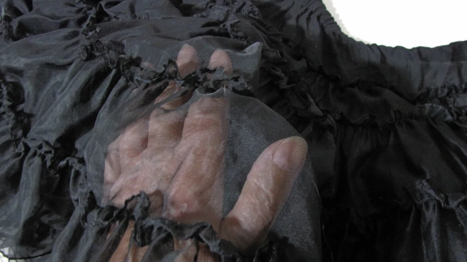 VTG Extra-full crinoline Square Dance Prom Petticoat Black 5-Tier Wm. One size - Image 4 of 4