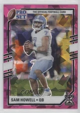 2022 Leaf Pro Set Draft Metal Pink Crystals Sam Howell #PSB-SH1 Rookie RC