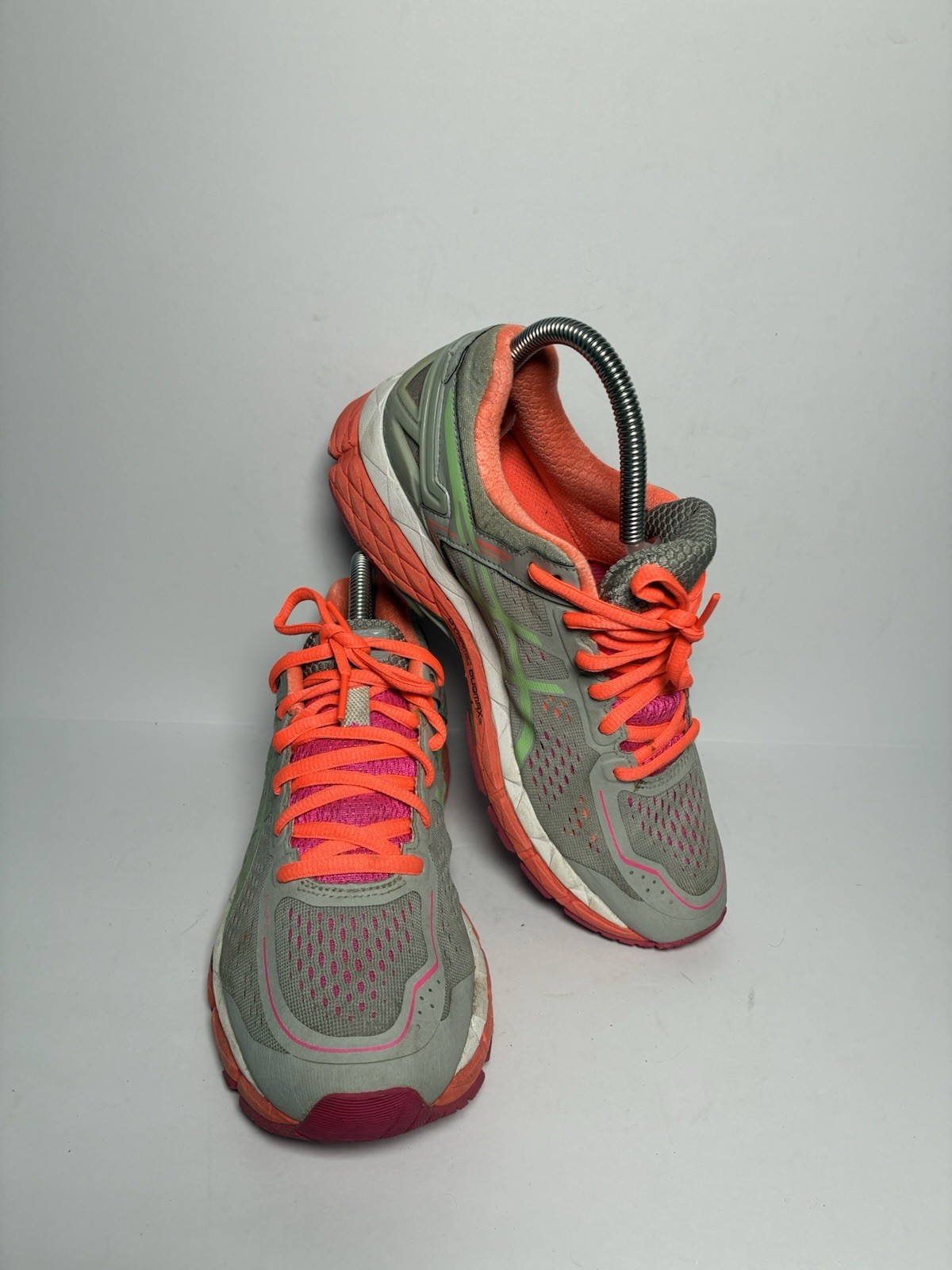 ASICS GEL-Kayano 25 Women's Running Shoes T597N Gray Pink Lime Green Size 8