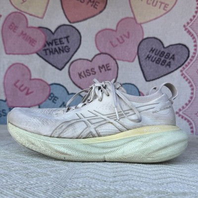Size 8.5 - Asics Gel Nimbus 25 Womens Running Shoes 1012B356 White Sneakers