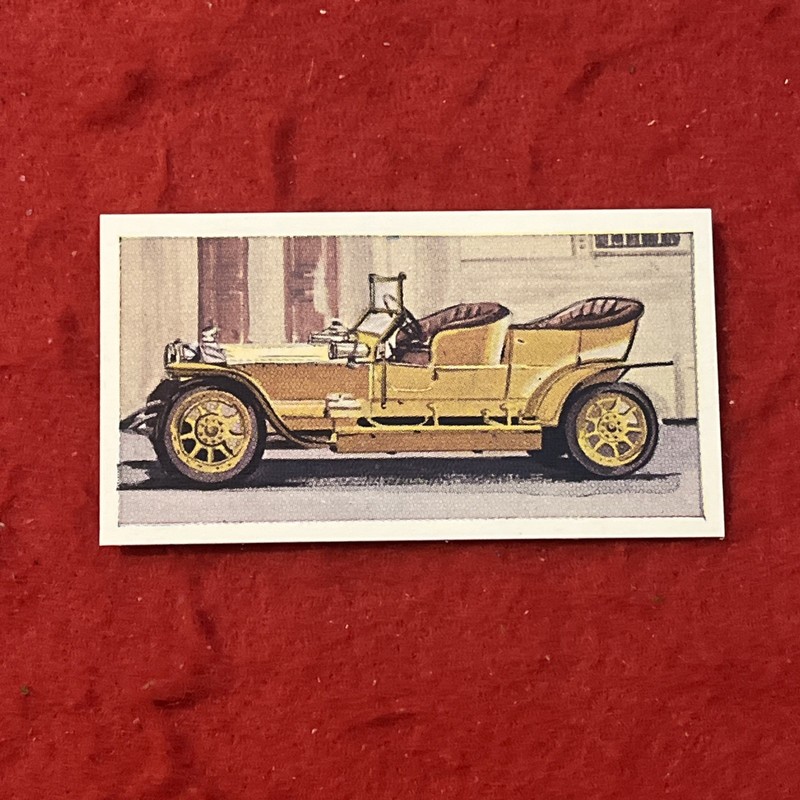1964 Sweetule “Vintage Cars” 1907 SILVER GHOST ROLLS ROYCE Tobacco Card #9 NM-MT