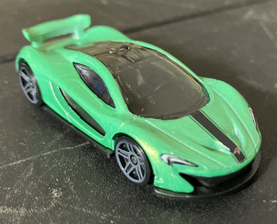 Green with Black Stripe McLaren P1 - Loose Hot Wheels Exotics 4/10 1:64 Diecast