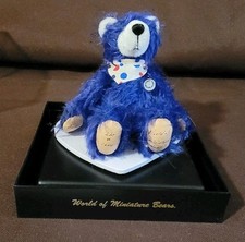 World of Miniature Bears Limited Ed. Bubba By Eleonore Unkle Schaufelin Blue 844