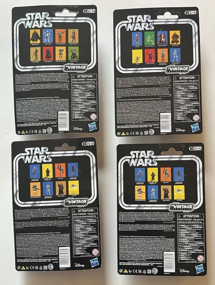 Star Wars Vintage Collection CLONE WARS Lot of 4 Hasbro 3.75" Mint Captain Rex - Image 2 of 4