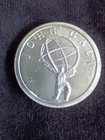 JOHN GALT ATLAS SHRUGGED ONE OUNCE PURE SILVER ROUND AYN RAND OPEN CURRENCY AOCS