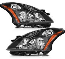 Headlights Assembly For Nissan For Altima Sedan 2011-2012 Black Housing Pair
