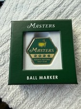 2026 Masters Golf Ball Marker Augusta National New Golf Tournament In Box Green