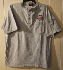 Vinyage Harley-Davidson Dallas TX Grey Henley T-shirt Sz Large Made in USA
