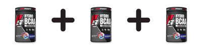 3 x Pro Supps Hydro BCAA, Blue Razz - 411g (77,01 EUR/kg)