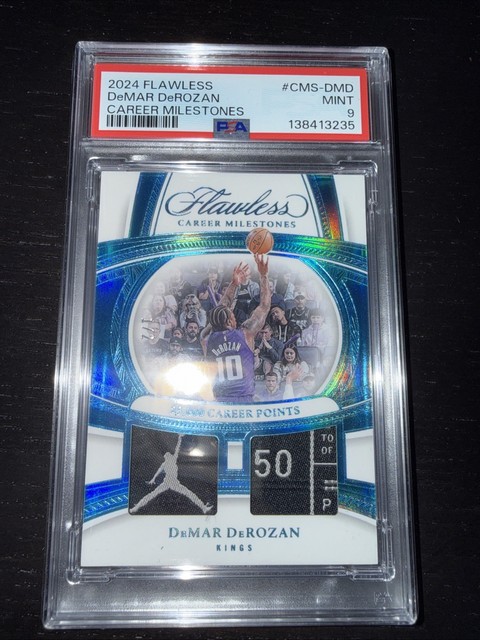 2024 flawless career milestones demar derozan psa 9