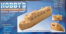 Canal Narrow Boat - Matchmodeller matchstick model construction craft  kit