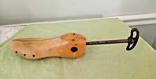 Vintage Geoebeloher Stoughton Wooden Shoe Stretcher Cast Iron Handle