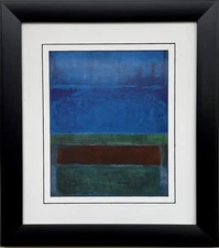 Mark Rothko "Untitled (Blue, Green, and Brown)" , 1952"  FRAMED Art Abstract NEW