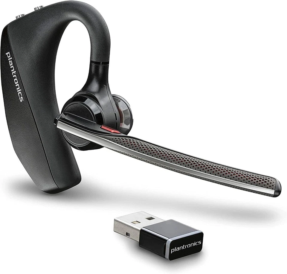 Auriculares inalámbricos Plantronics Voyager 5200 UC B5200 Bluetooth negros - Imagen 1 de 1