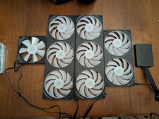 2 NZXT F360 RGB Core - 360mm Single-Frame Fan Unit with 3 x 120mm RGB Fans.