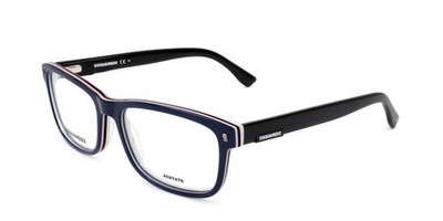 Dsquared2 Brille D2 0009 Blue White 56/17/145 Herren