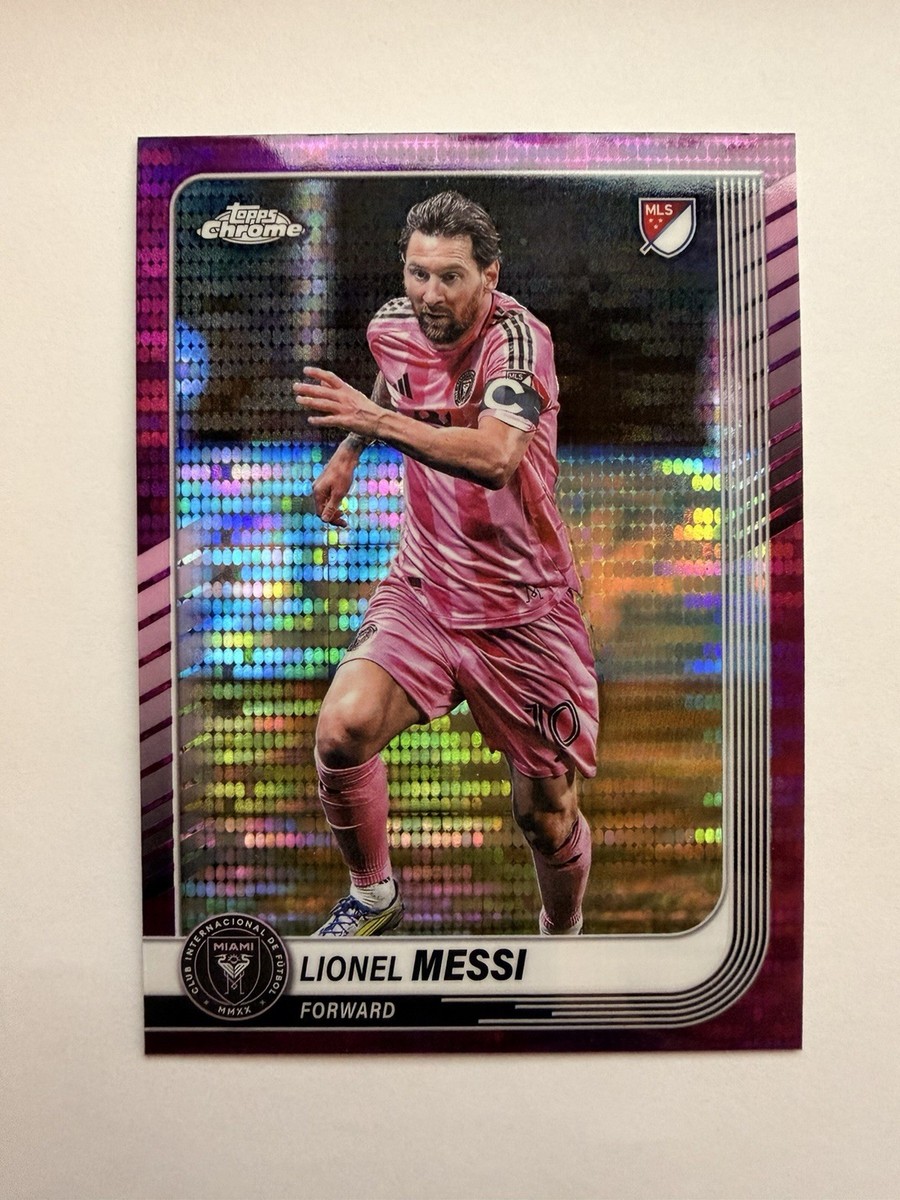 Topps 2025 Lionel Messi Inter Miami CF Purple Parallel Chrome MLS
