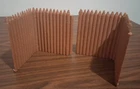 Marx  Fort Apache Play Set Fort Corner Walls Plastic Set Of 2 Brown