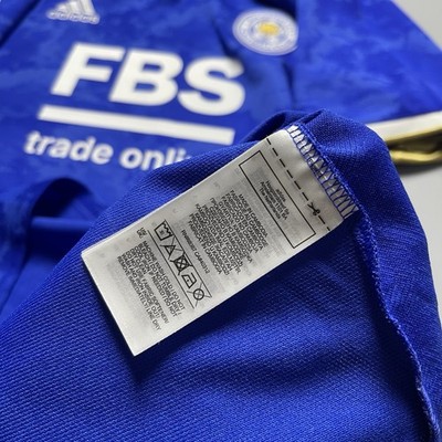 LEICESTER CITY ADIDAS 2021/2022 SOCCER HOME JERSEY #9 VARDY SIZE